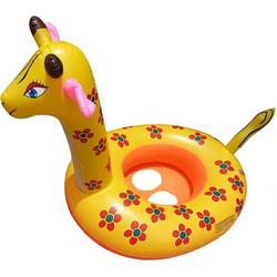 Zwemring Giraffe| Zwembootje Giraffe voor Baby| Opblaasbare Giraffe Zwemring |Giraffe Opblaasbootring |voor jonge kinderen| zwembadring| Giraffe